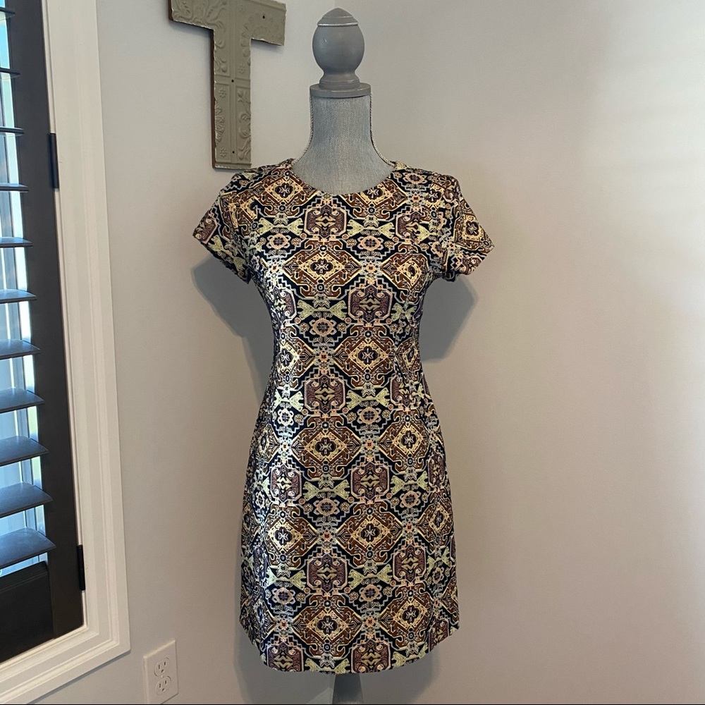 Zara Trafulac mini dress Aztec print
